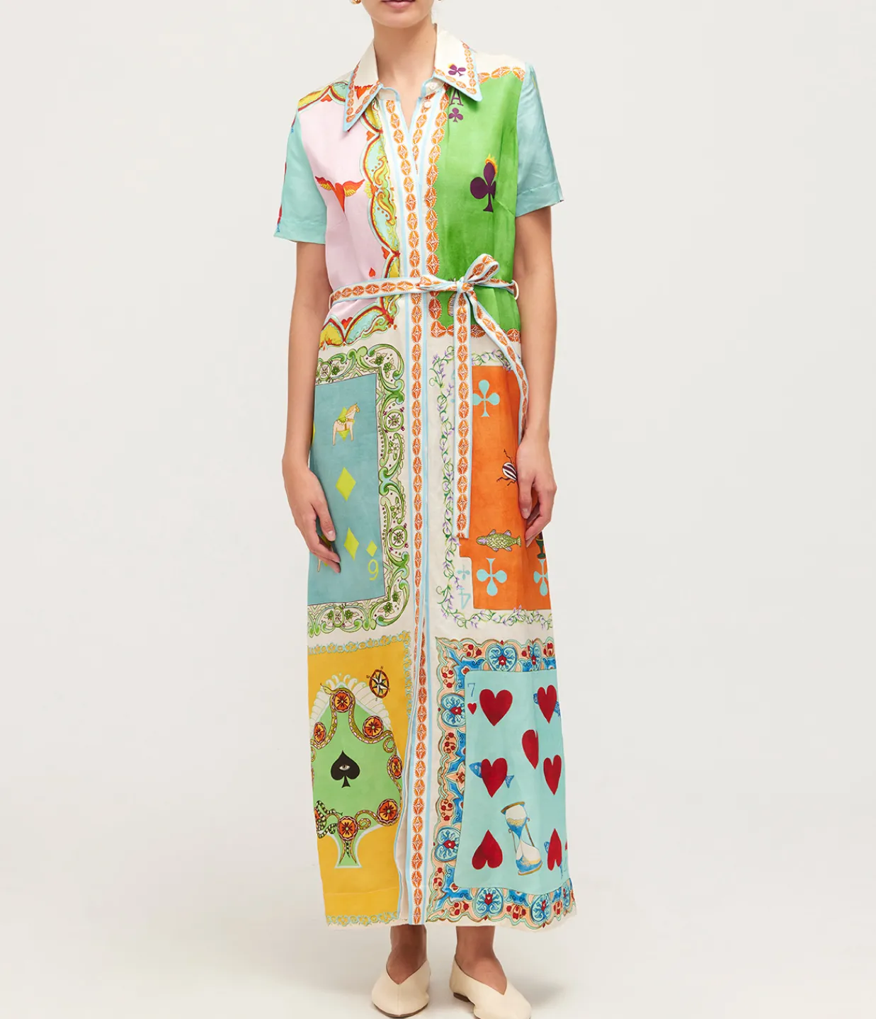 Alemais Rummy Shirt Dress in Multi Flash Sale