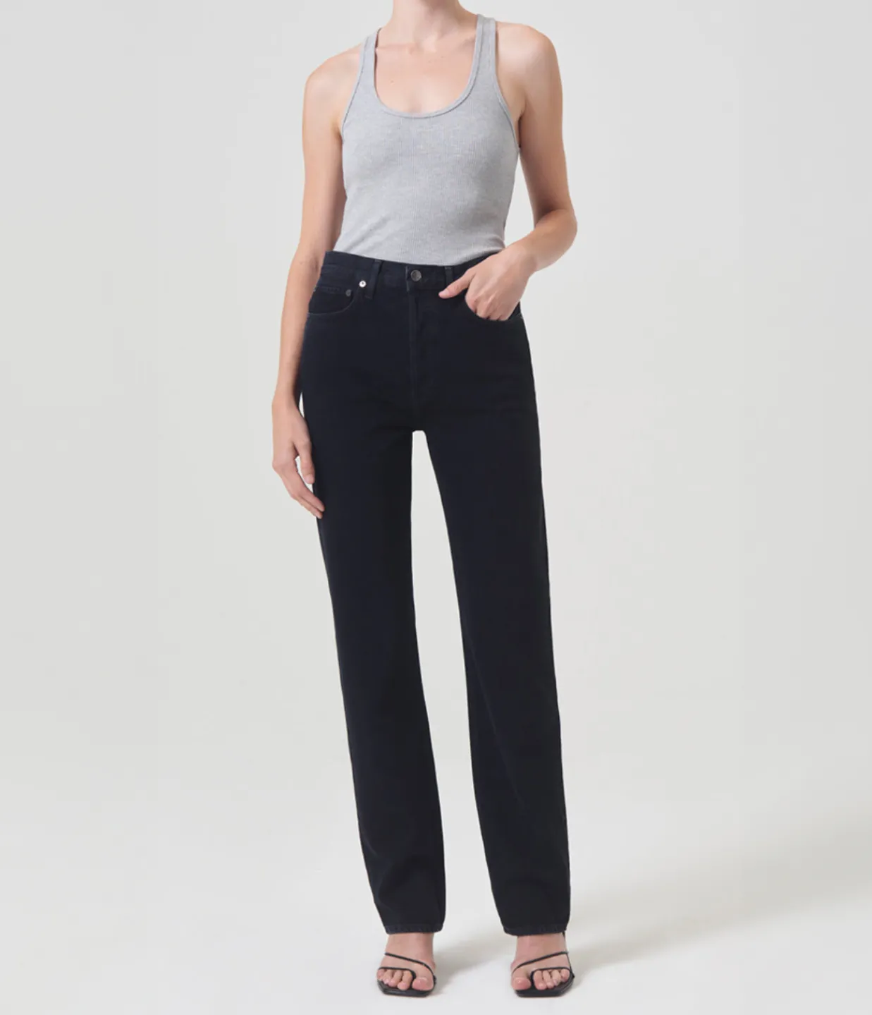 Agolde 90's Pinch Waist Hight Rise Straight in Crushed Sale