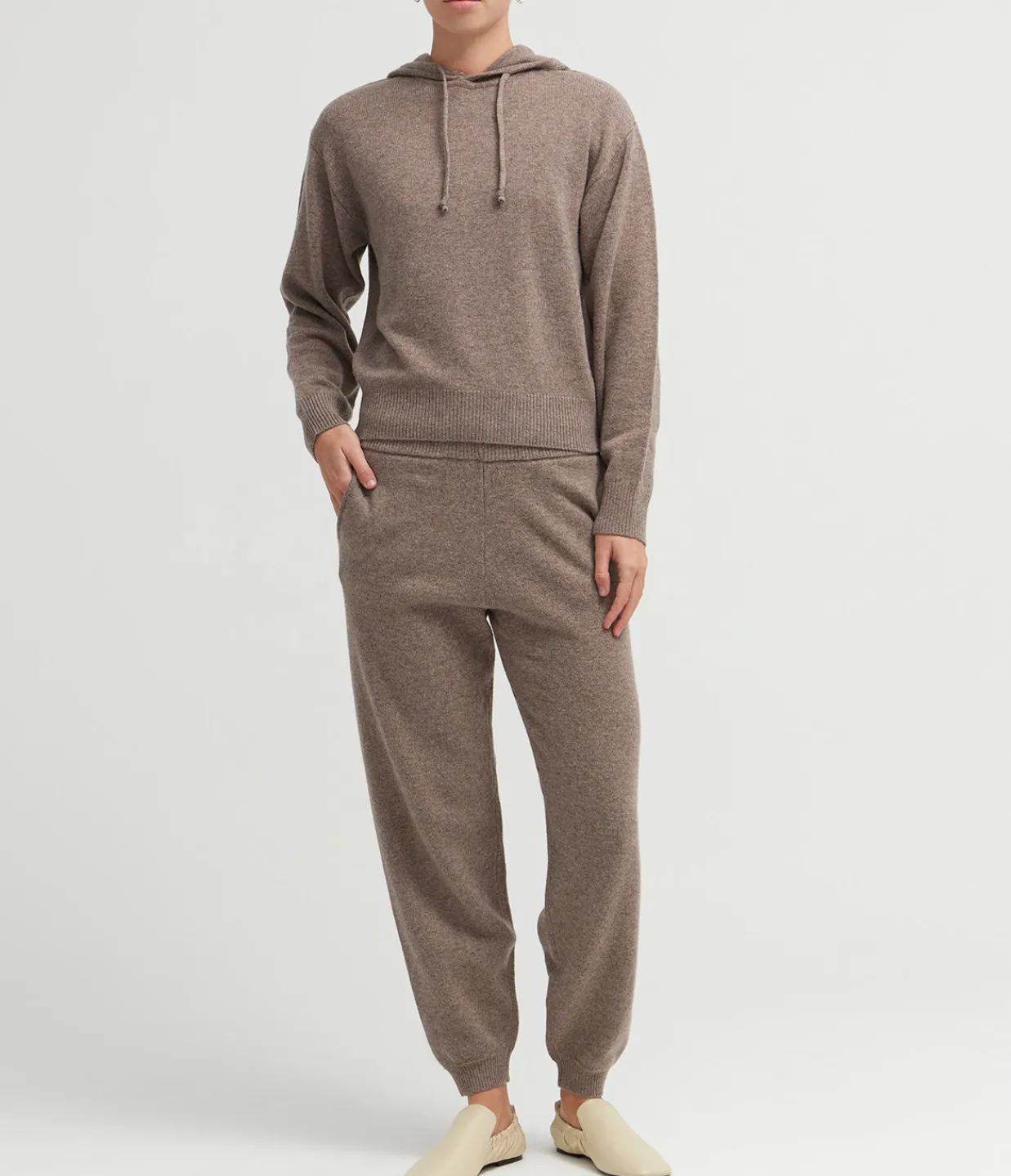 Samsoe Samsoe Sacharlotte Knit Pants in Grey Blue Melange Best