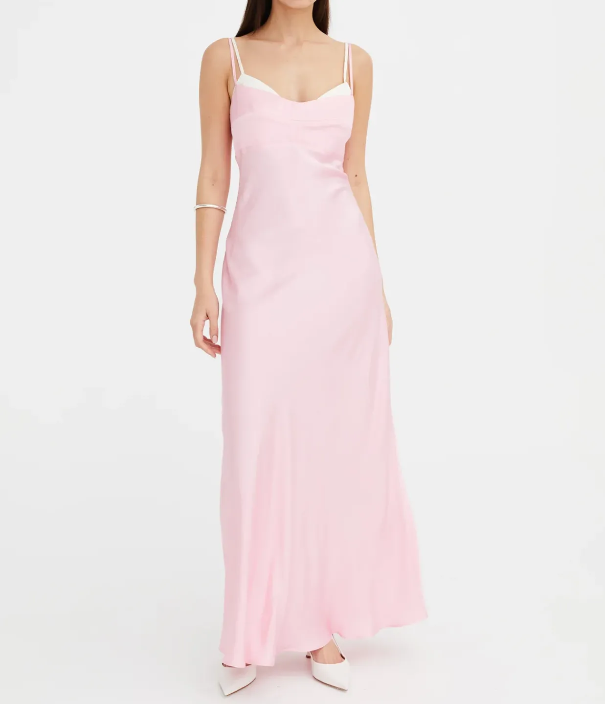 Jillian Boustred Sadie Two Tone Slip Dress in Peony Online