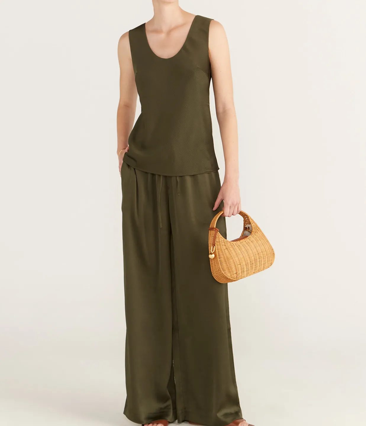 Samsoe Samsoe Sahelena Trousers in Forest Night Cheap
