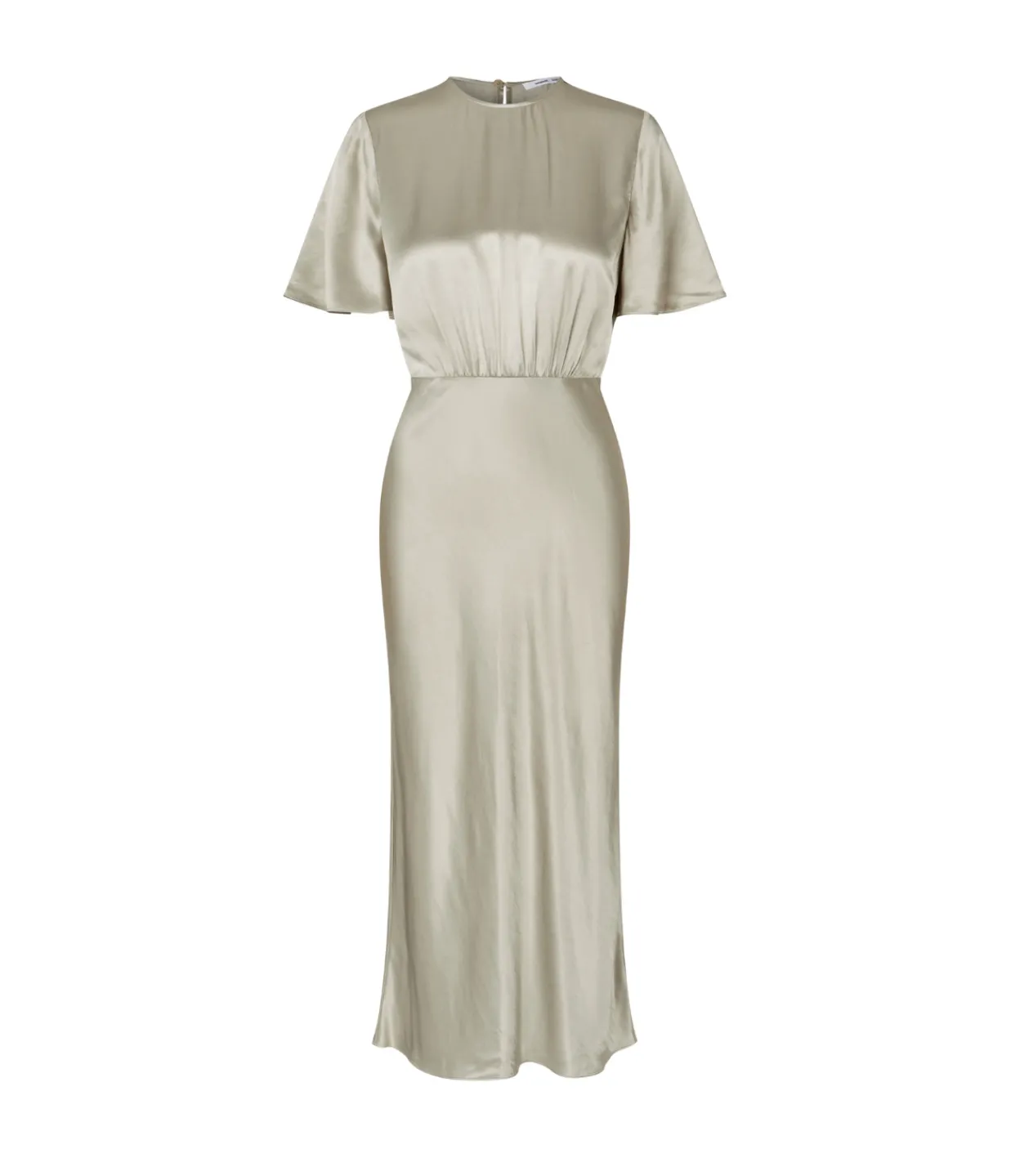 Samsoe Samsoe Salucinda Short Sleeve Dress in Abbey Stone Clearance