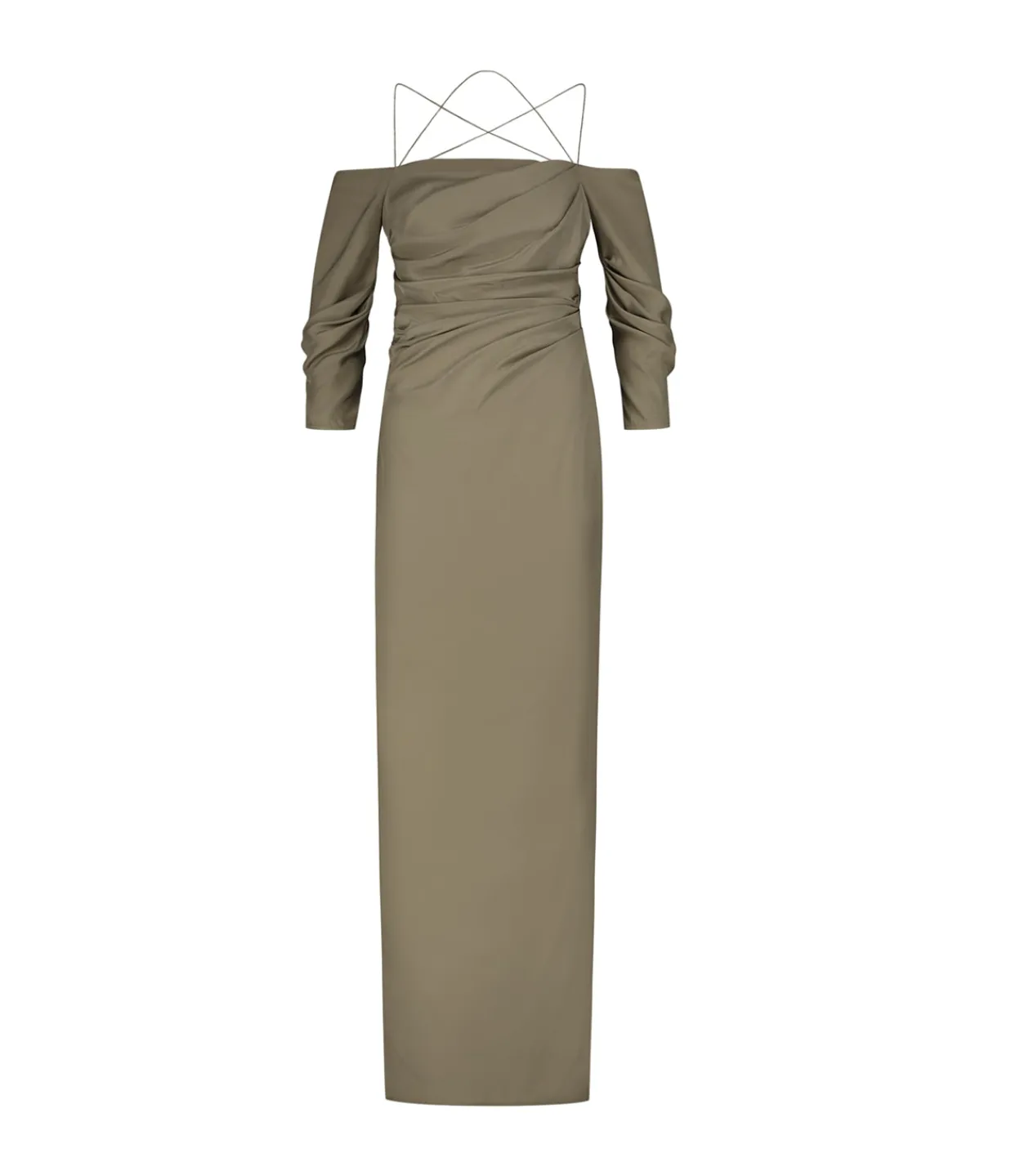 Gauge81 Samaca Off the Shoulder Long Dress in Cumin Flash Sale