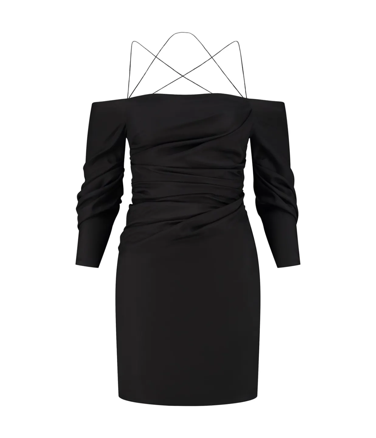 Gauge81 Samaca Off the Shoulder Mini Dress in Black Shop