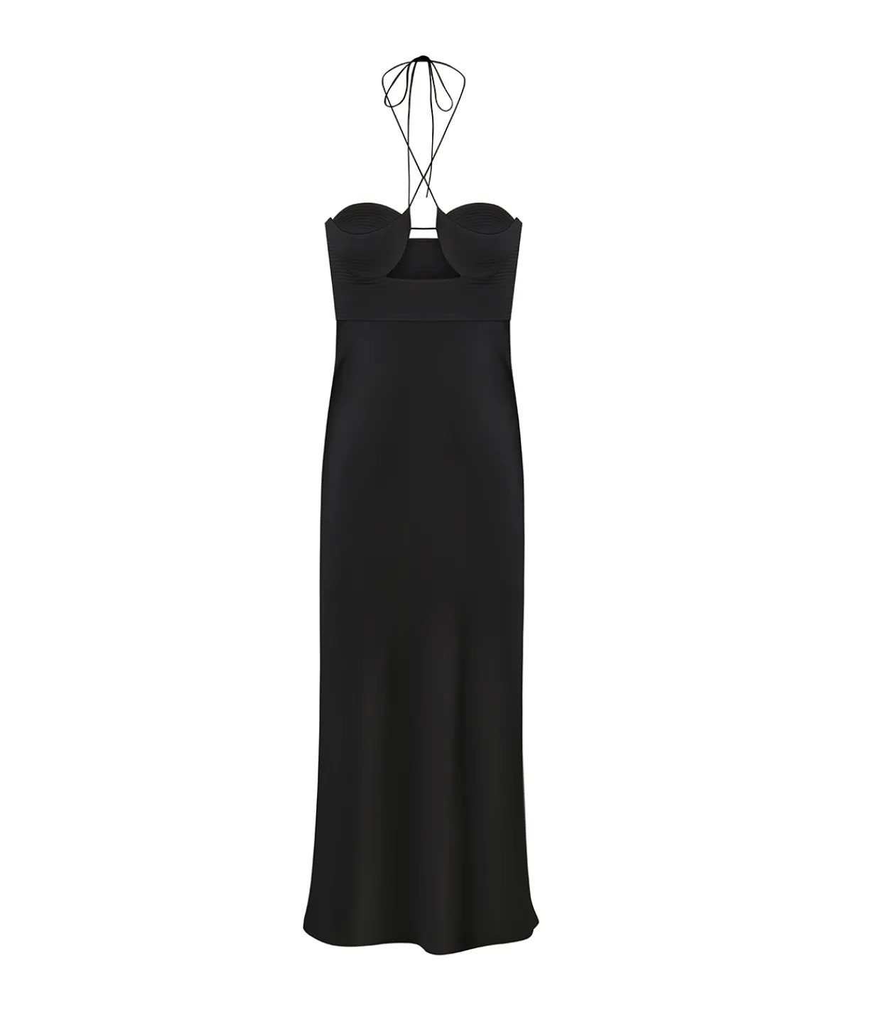Anna October Sarah Halter Midi Dress in Black Hot