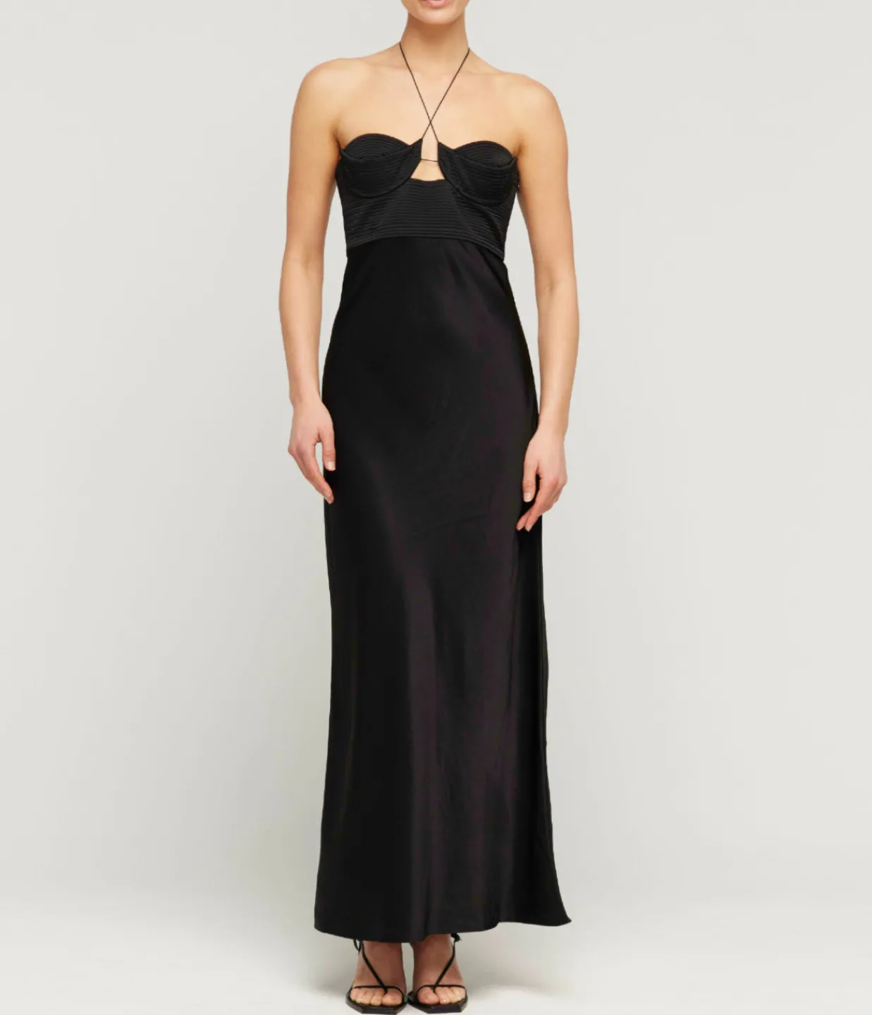 Anna October Sarah Halter Midi Dress in Black Hot