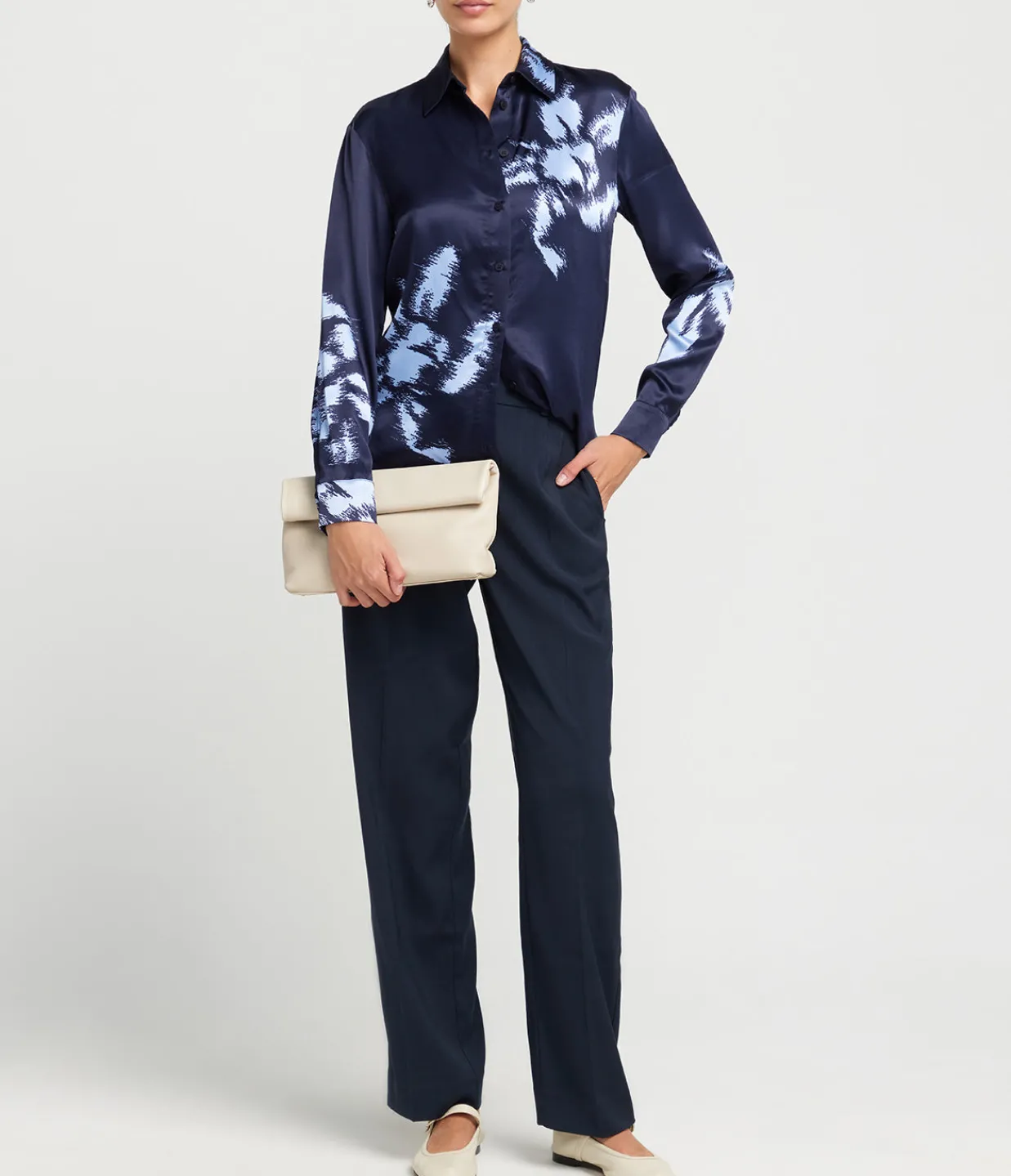 Samsoe Samsoe Saramona Tailored Pants in Salute Discount