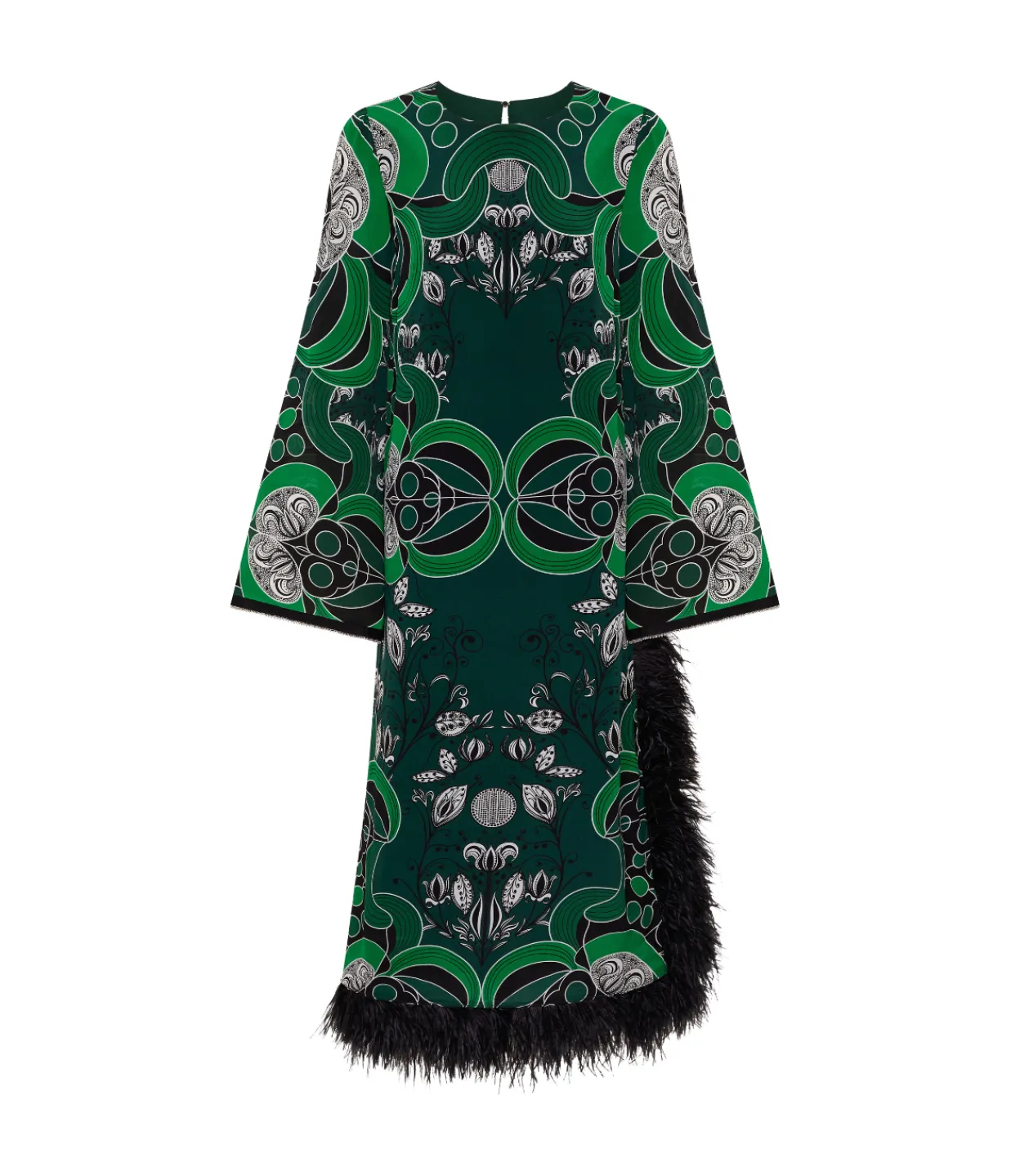 Borgo De Nor Seraphina Crepe Dress in Enchantress Emerald Fashion