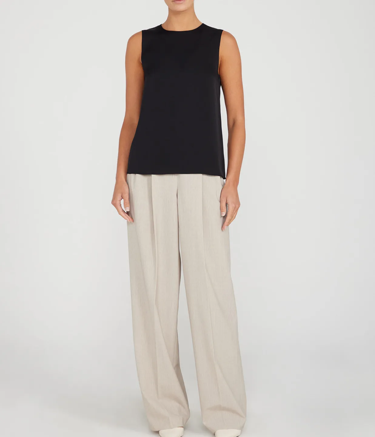 Theory Shell Silk Top in Black Best Sale