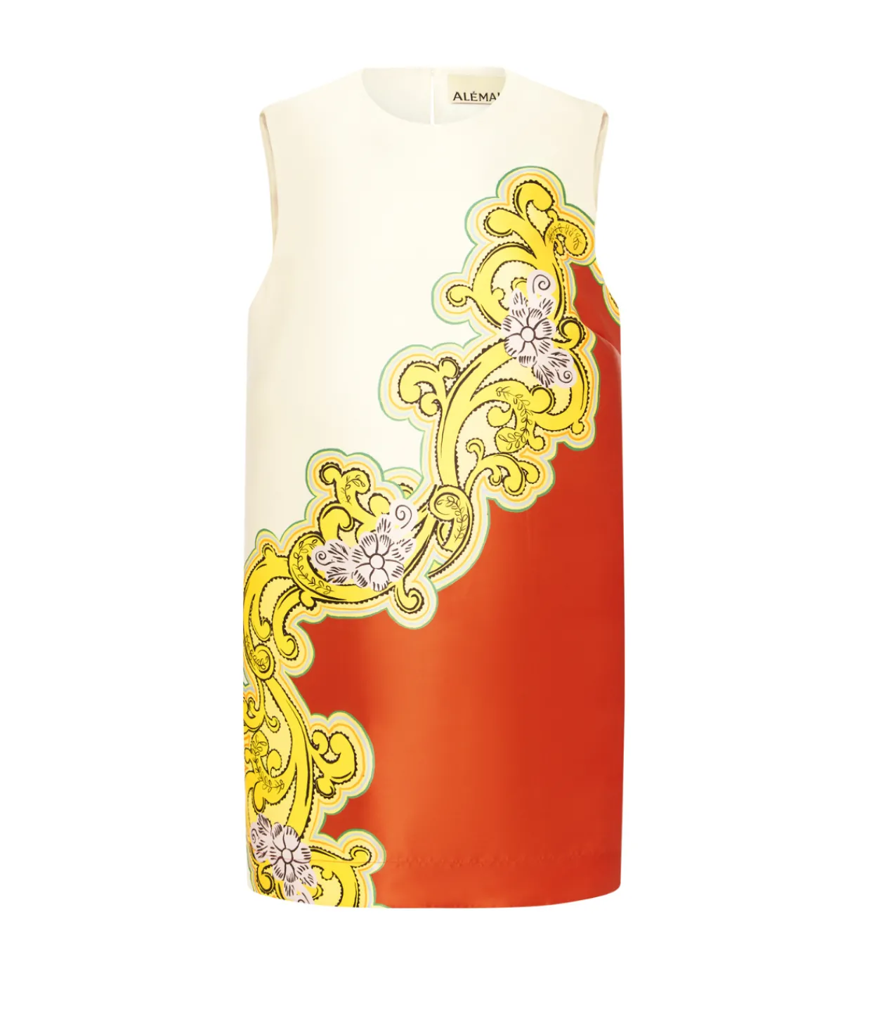 ALEMAIS Sierra Mini Dress in Red and White Sale