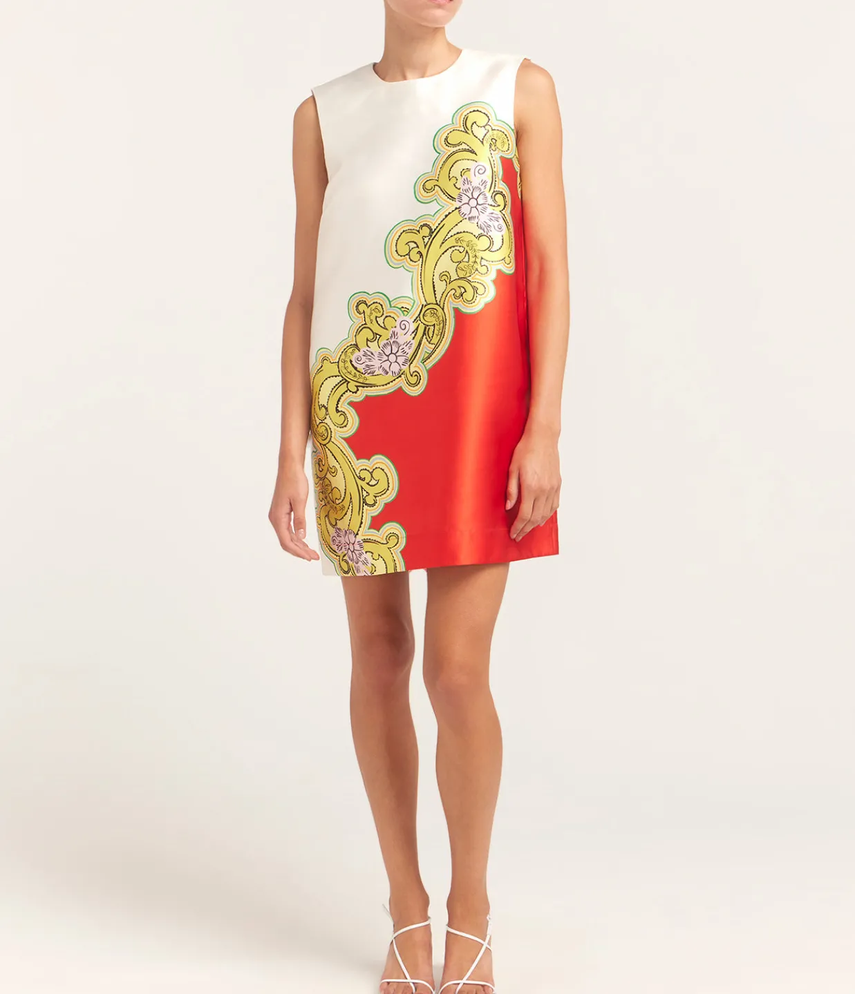 ALEMAIS Sierra Mini Dress in Red and White Sale