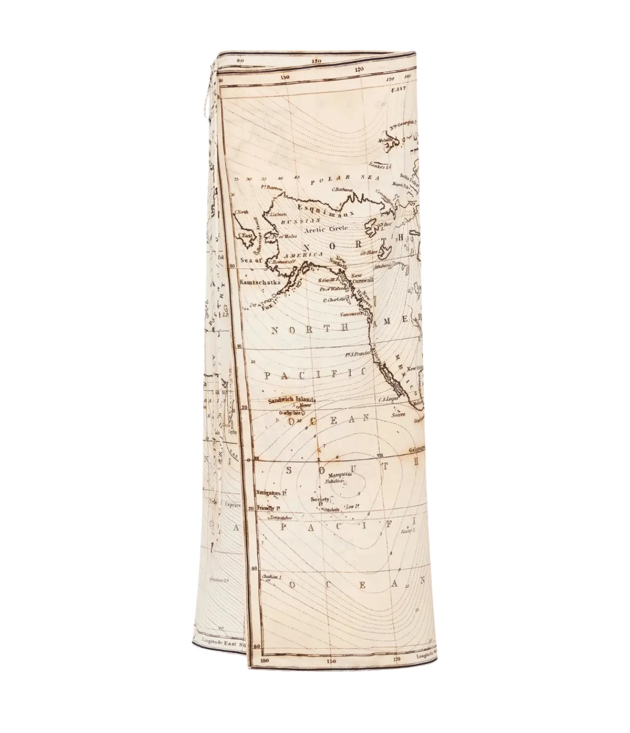 St Agni Silk Wrap Tie Skirt in Atlas Flash Sale