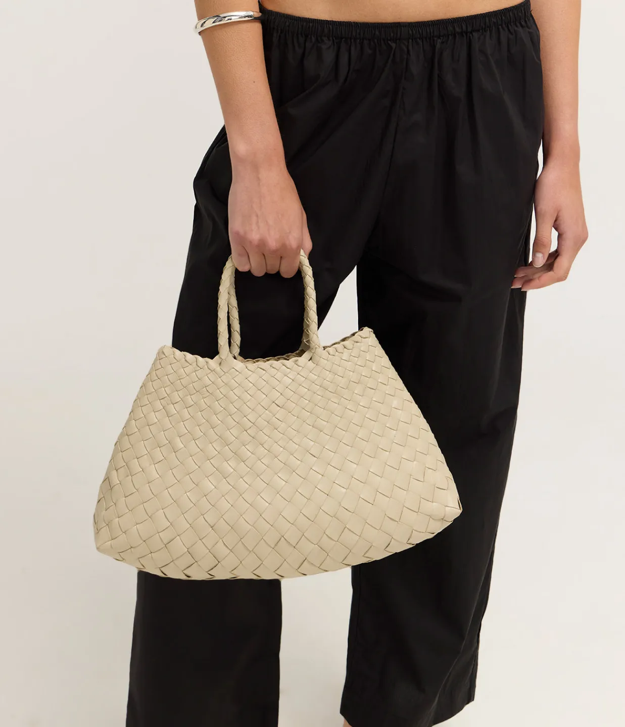Dragon Diffusion Small Santa Croce Leather Bag in Pearl Hot