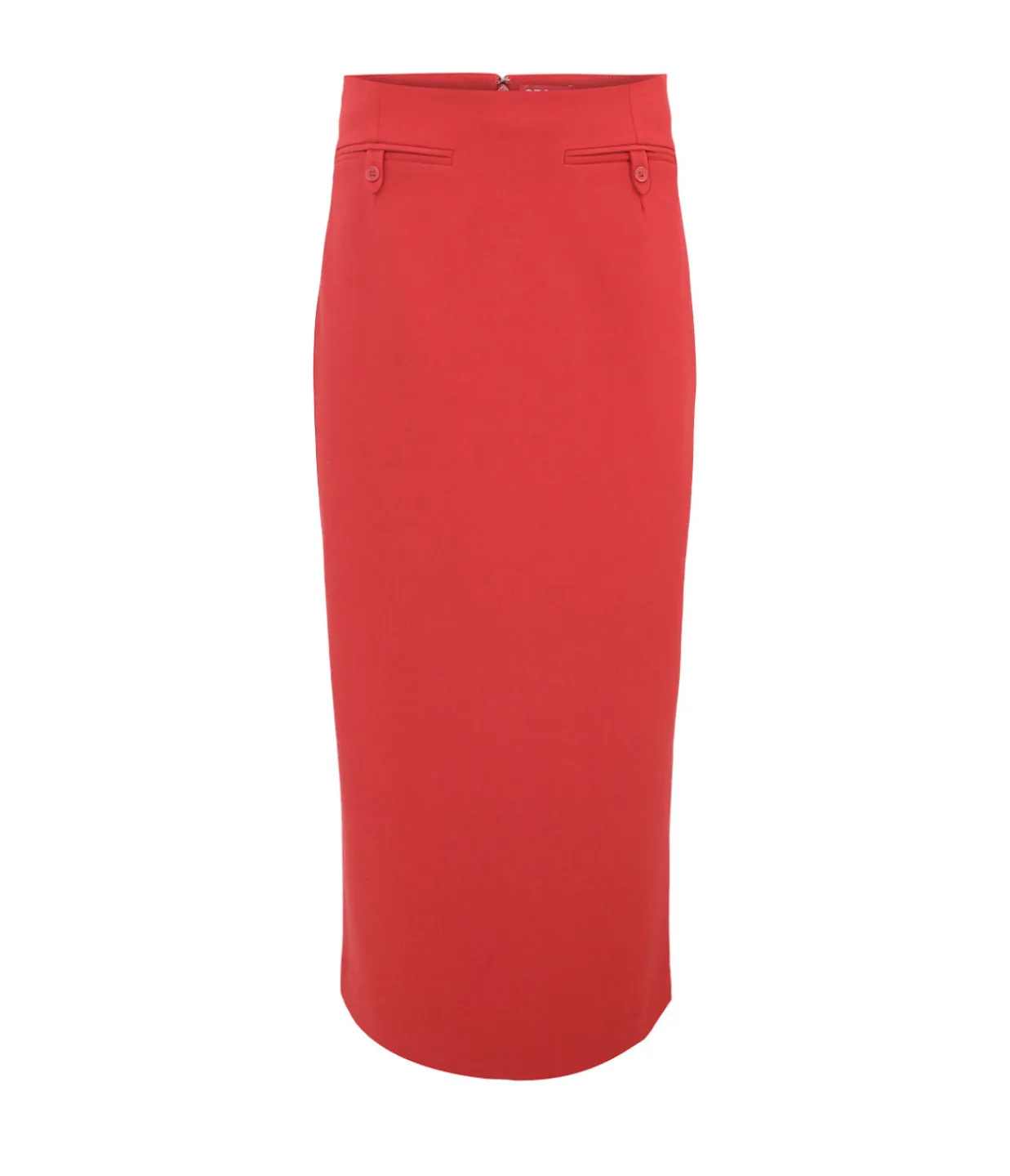 Staud Smith Midi Skirt in Rouge Outlet