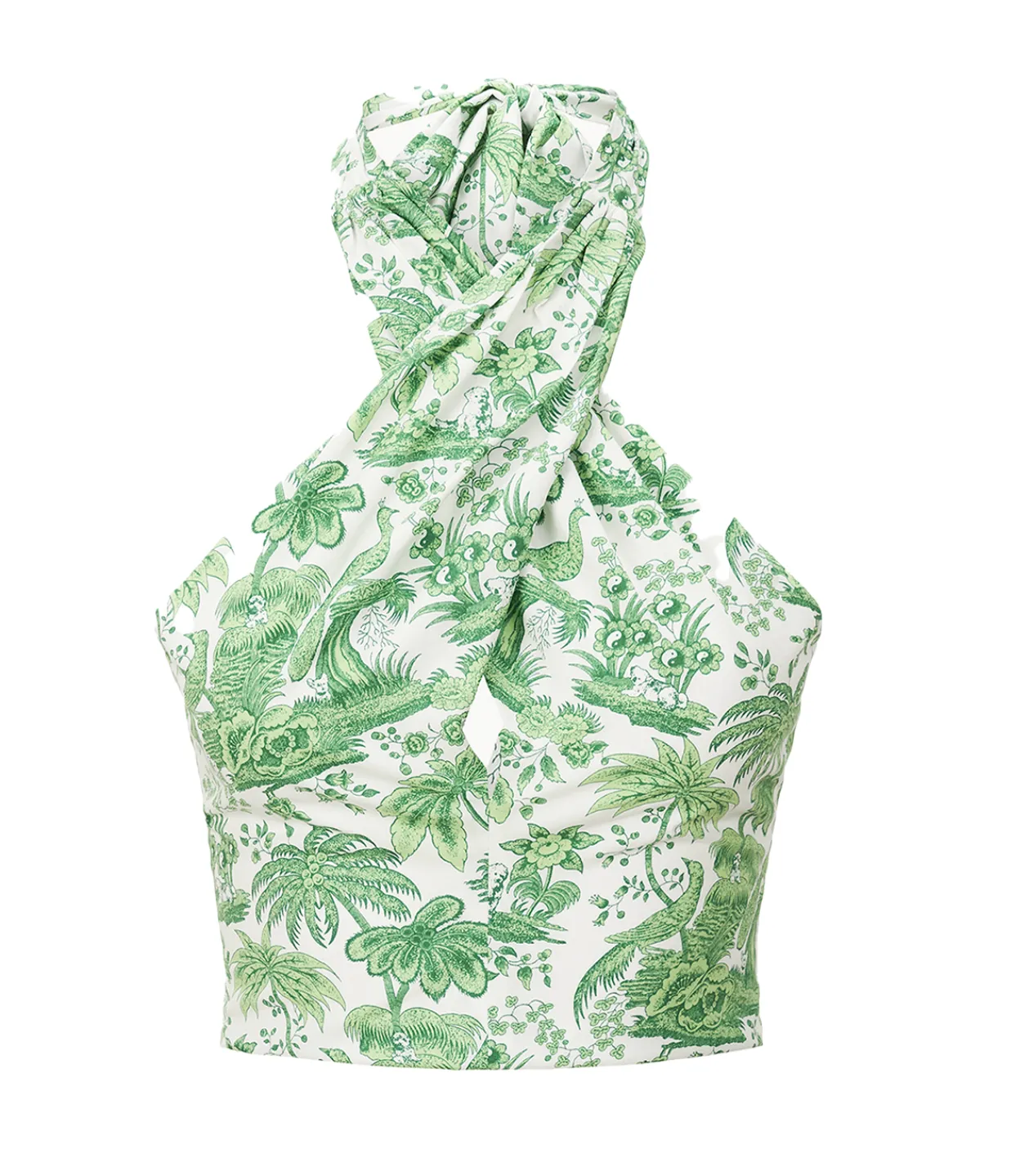 Staud Smocked Kai Top in Clover Toile Clearance