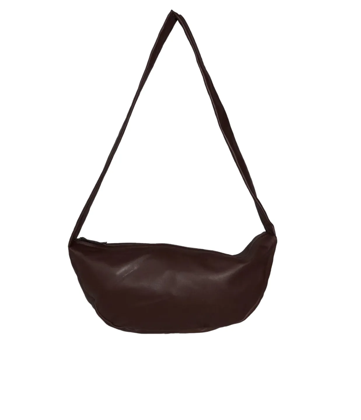 St Agni Soft Crescent Bag in Chocolate Outlet
