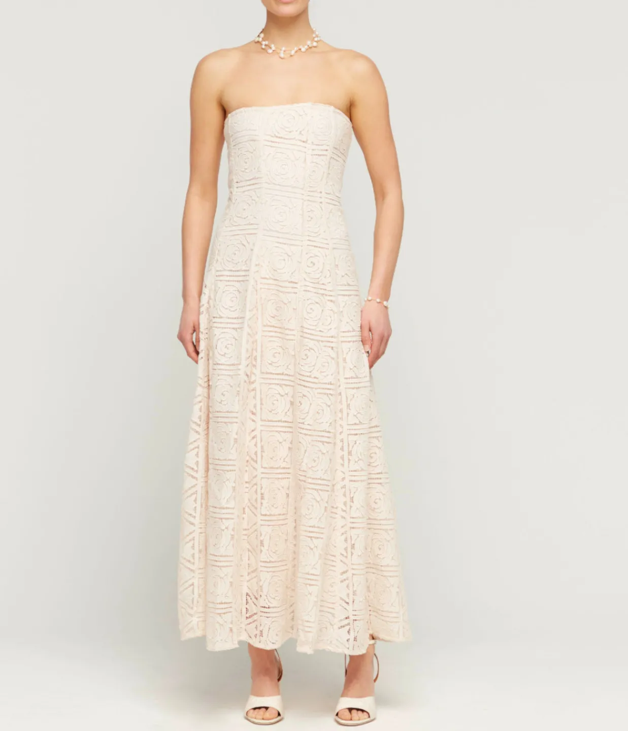 Cult Gaia Solia Strapless Dress in Gardenia Clearance