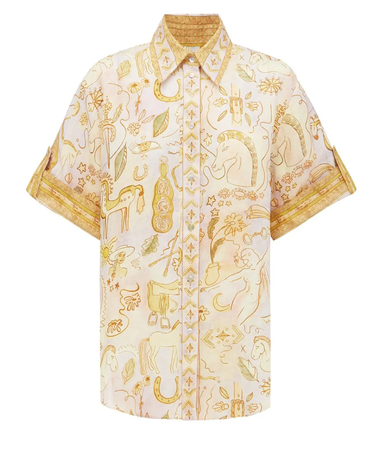 Alemais Soltaire Shirt in Watercolour Outlet