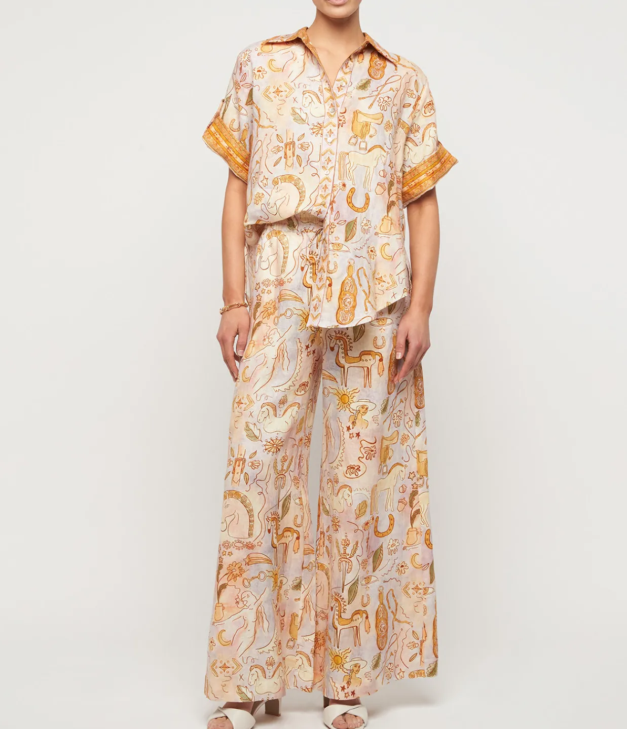 Alemais Soltaire Shirt in Watercolour Outlet
