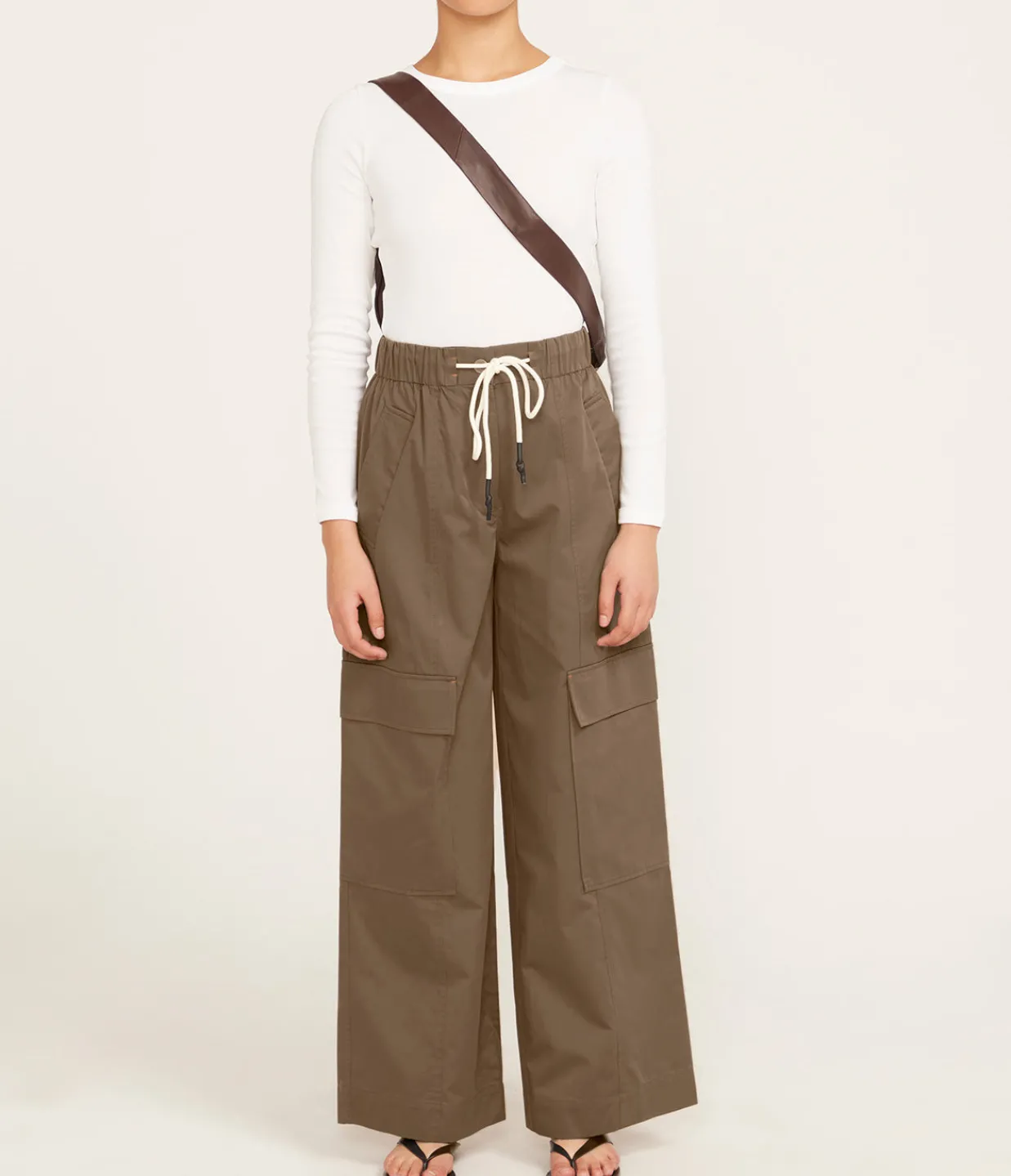 Lee Mathews Stanley Relaxed Pant in Khaki Store