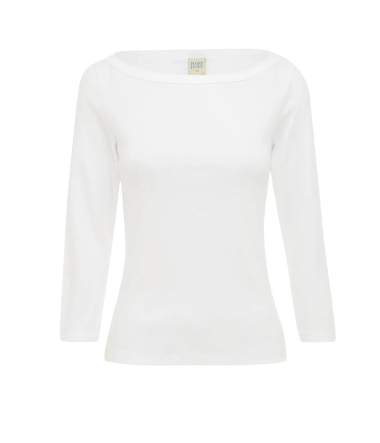 Flore Flore Steffie Boatneck Tee in White Fashion