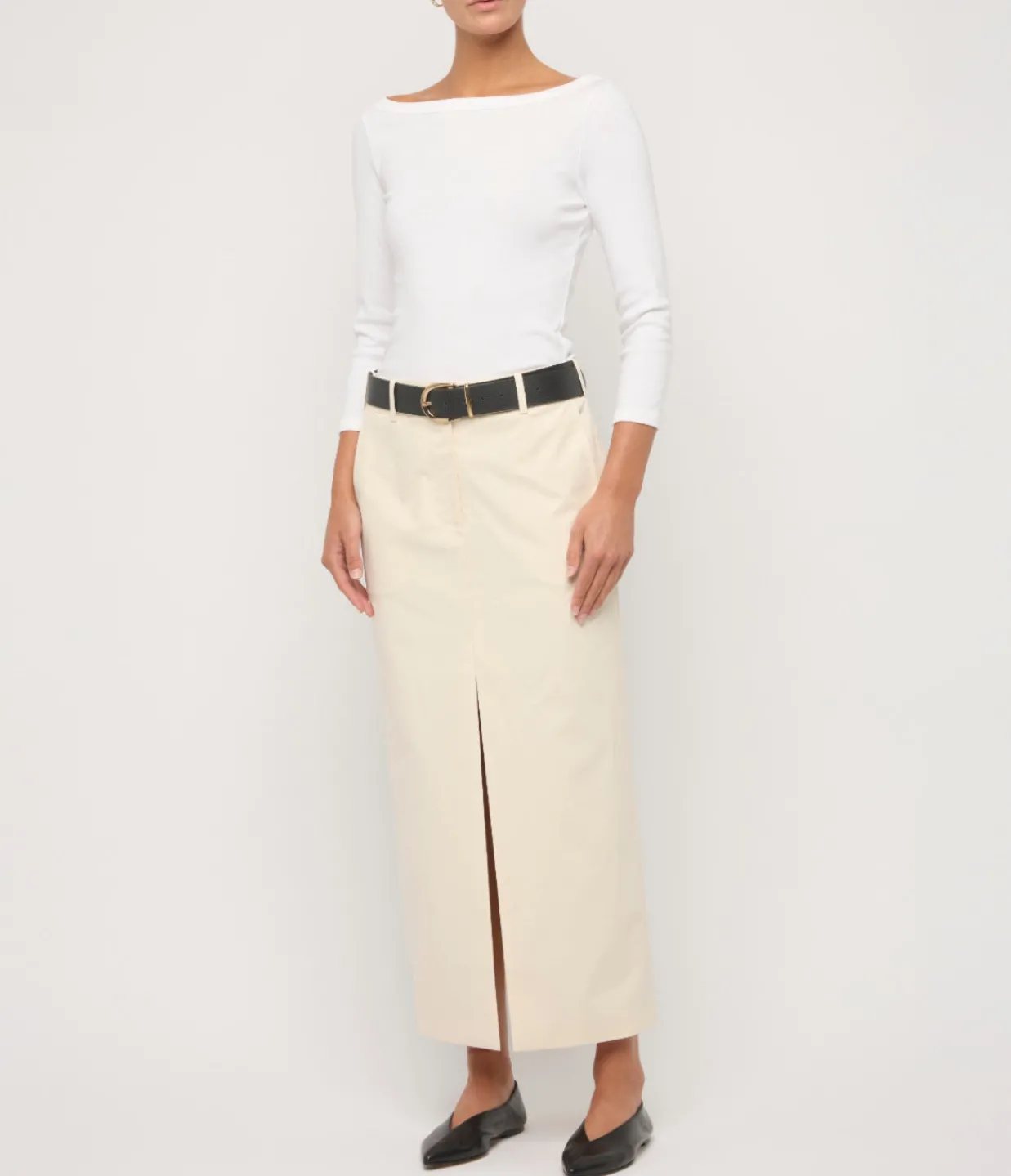 Flore Flore Steffie Boatneck Tee in White Fashion