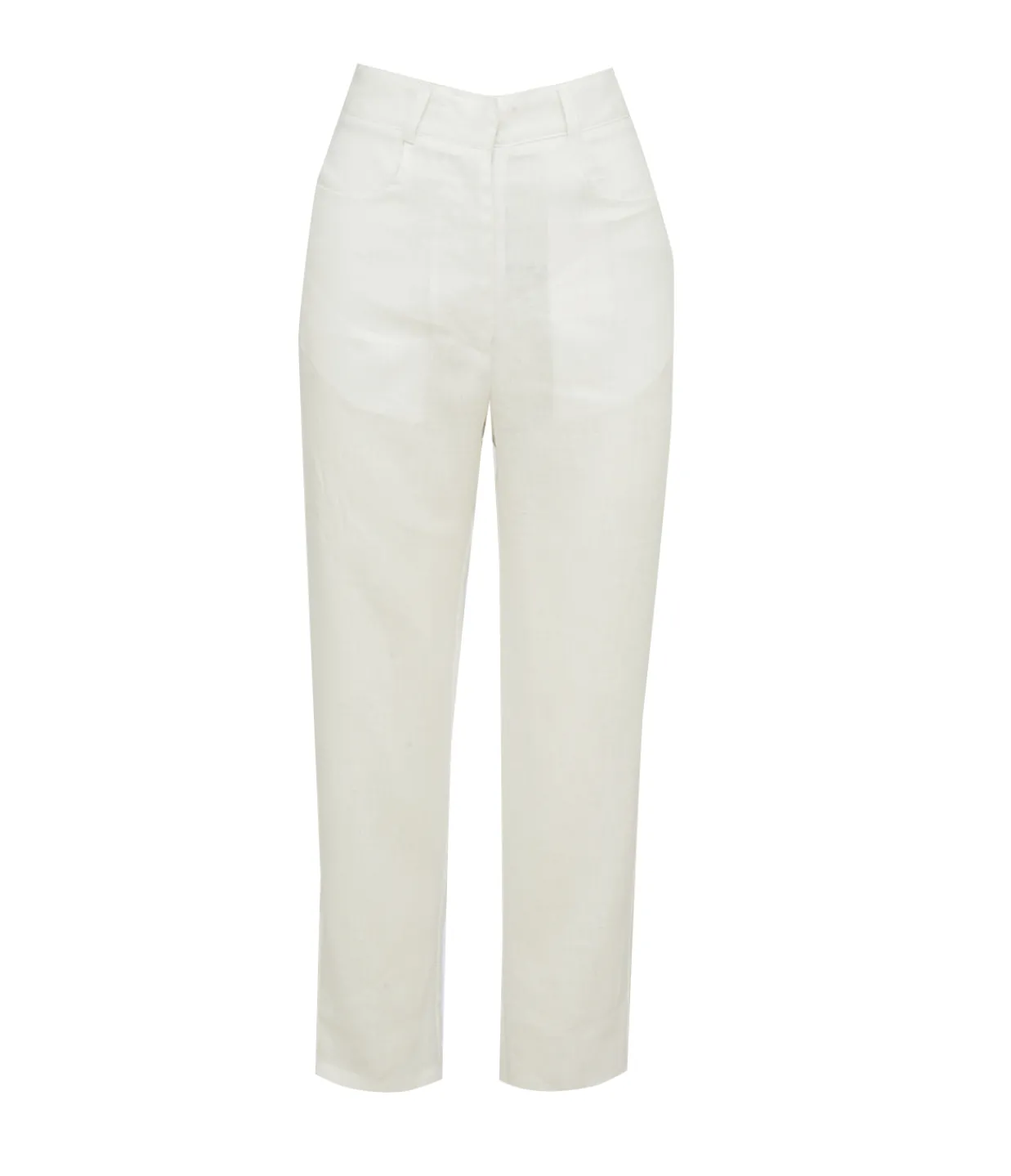 Albus Lumen Straight Leg Tailored Pants in White Store
