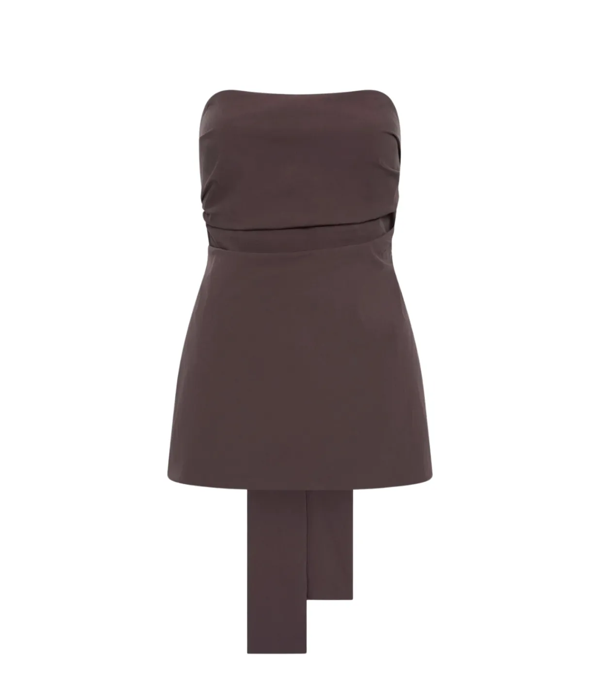 St Agni Strapless Tie Back Top in Chocolate Plum Sale