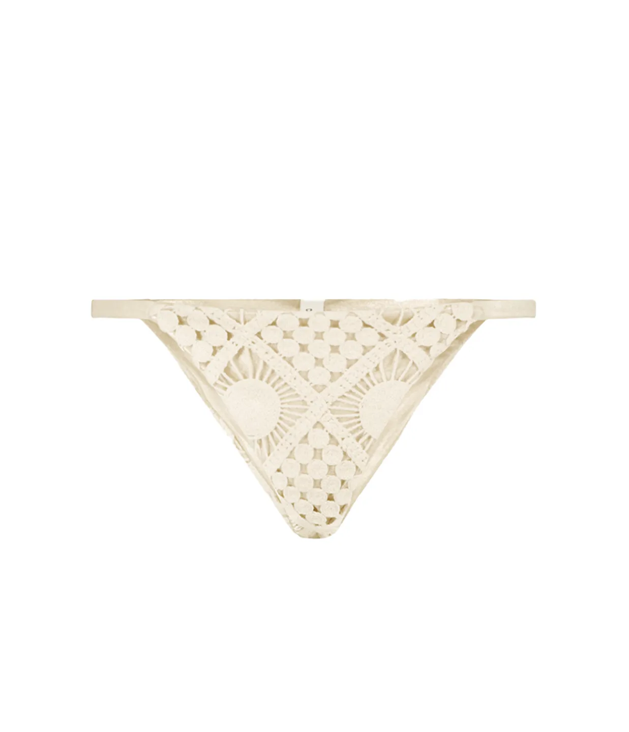 Sara Cristina Sun Triangle Bikini Bottom in Natural Lace Clearance