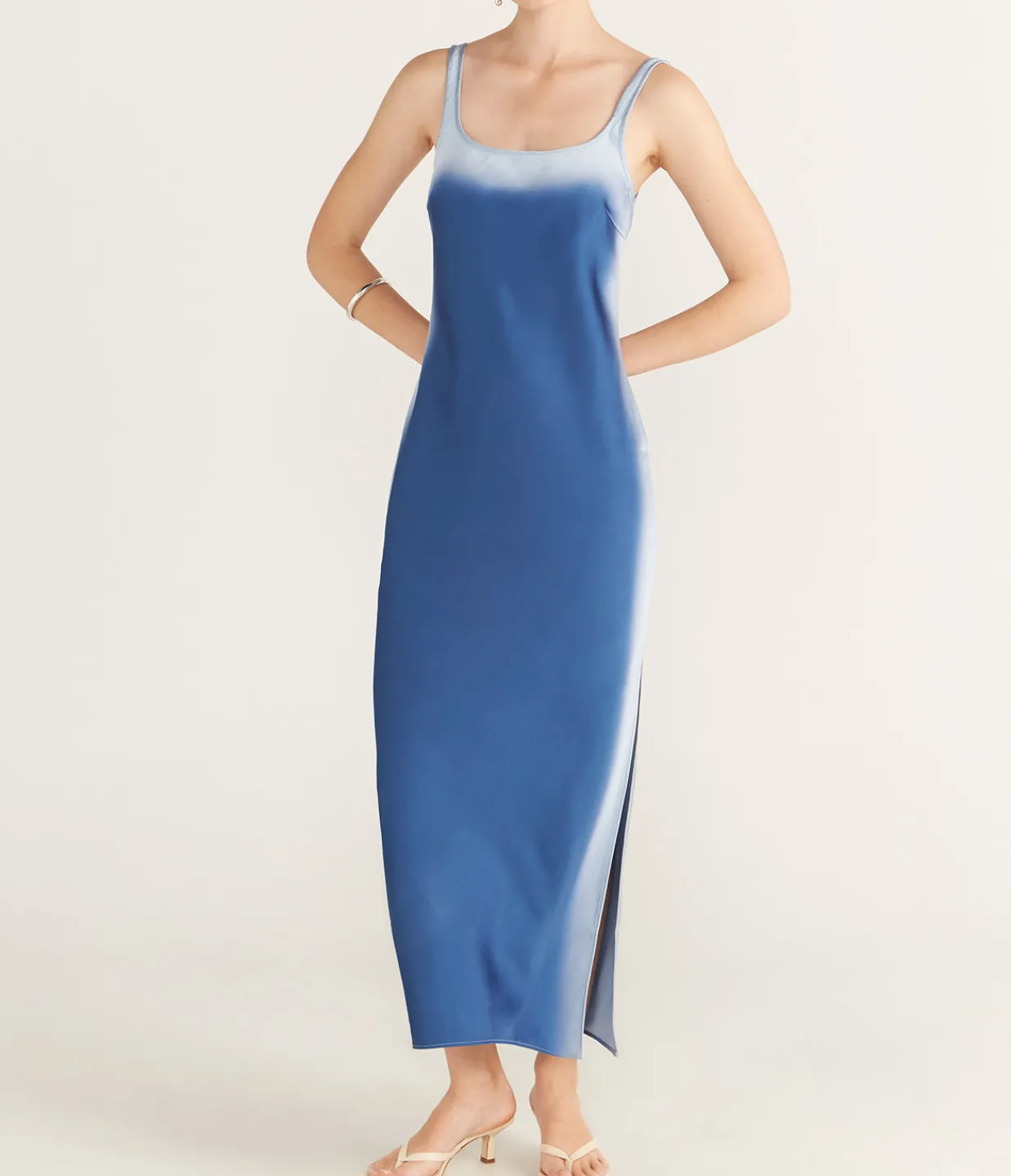Samsoe Samsoe Sunna Slip Dress in Sky Ombre Flash Sale