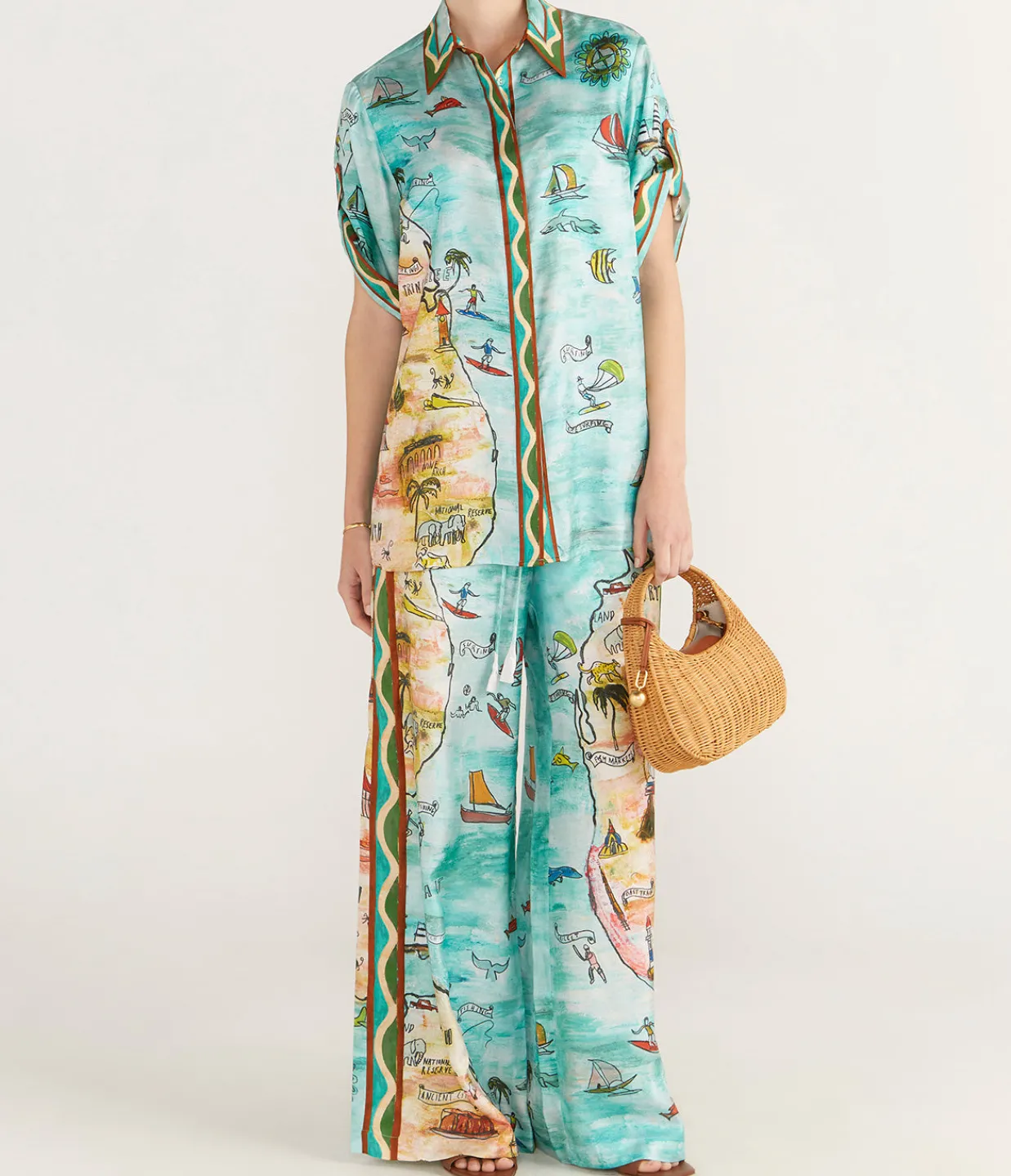 Alemais Swell Pant in Multi Clearance