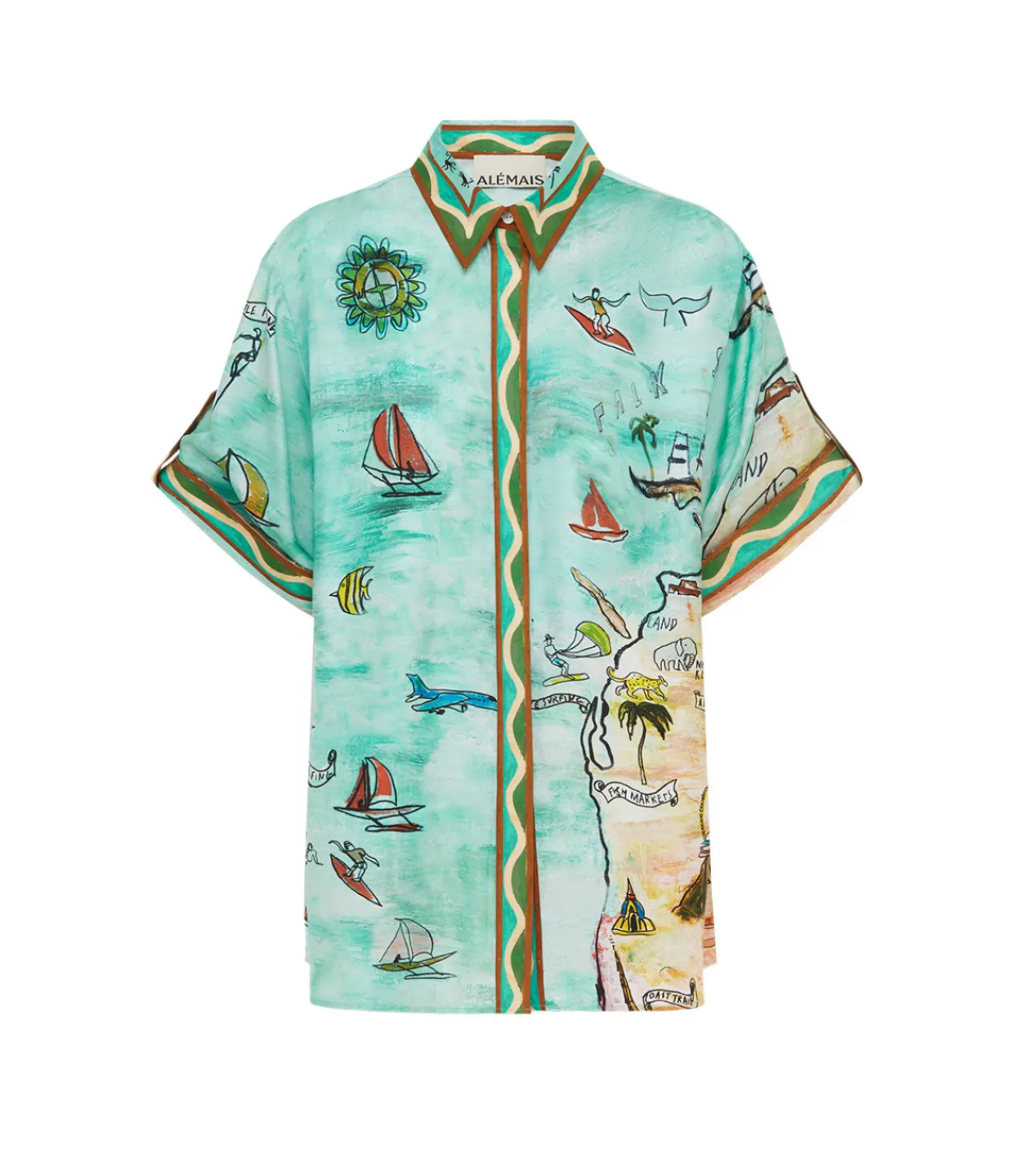 Alemais Swell Shirt in Multi Sale