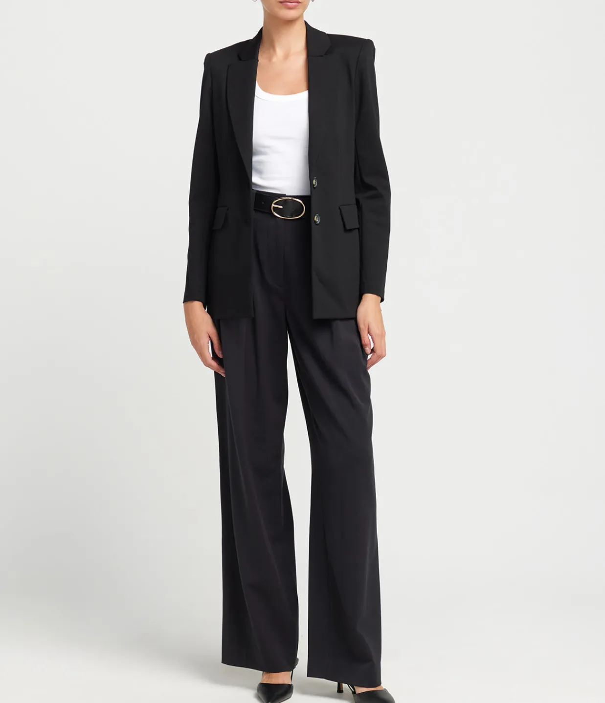Harris Wharf London Tailored Techno Viscose Blazer in Black Online