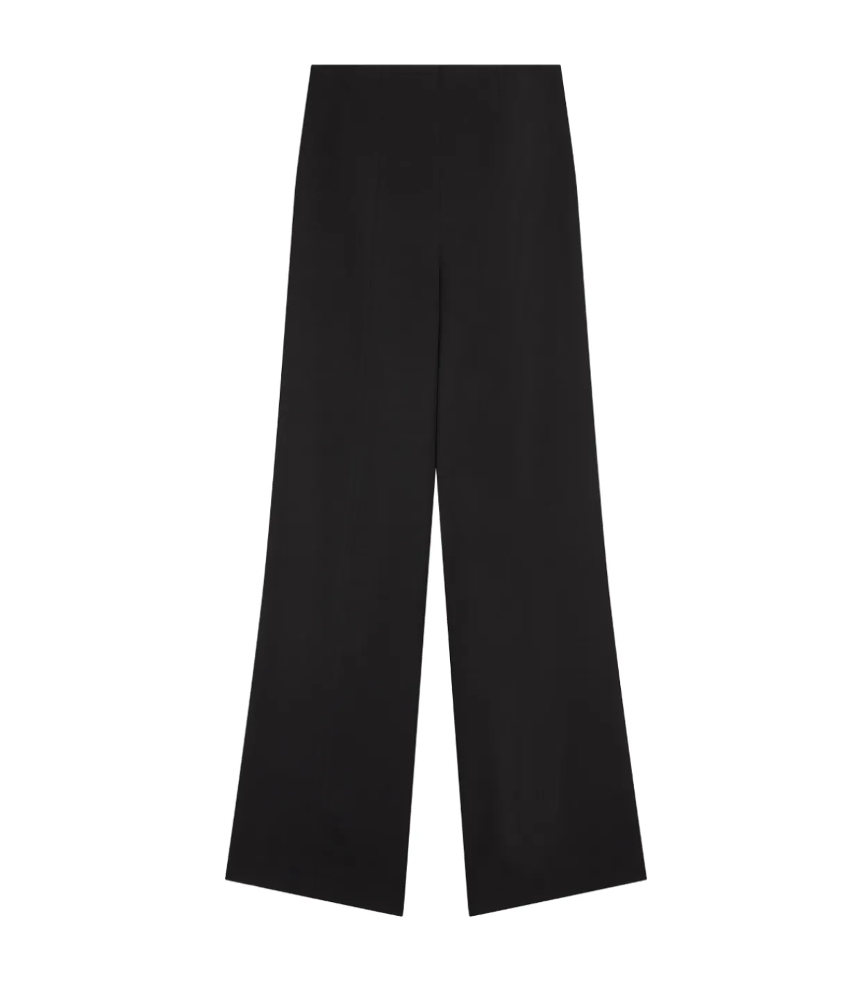 Loulou Studio Talia Straight Leg Wool Pants in Black Best Sale