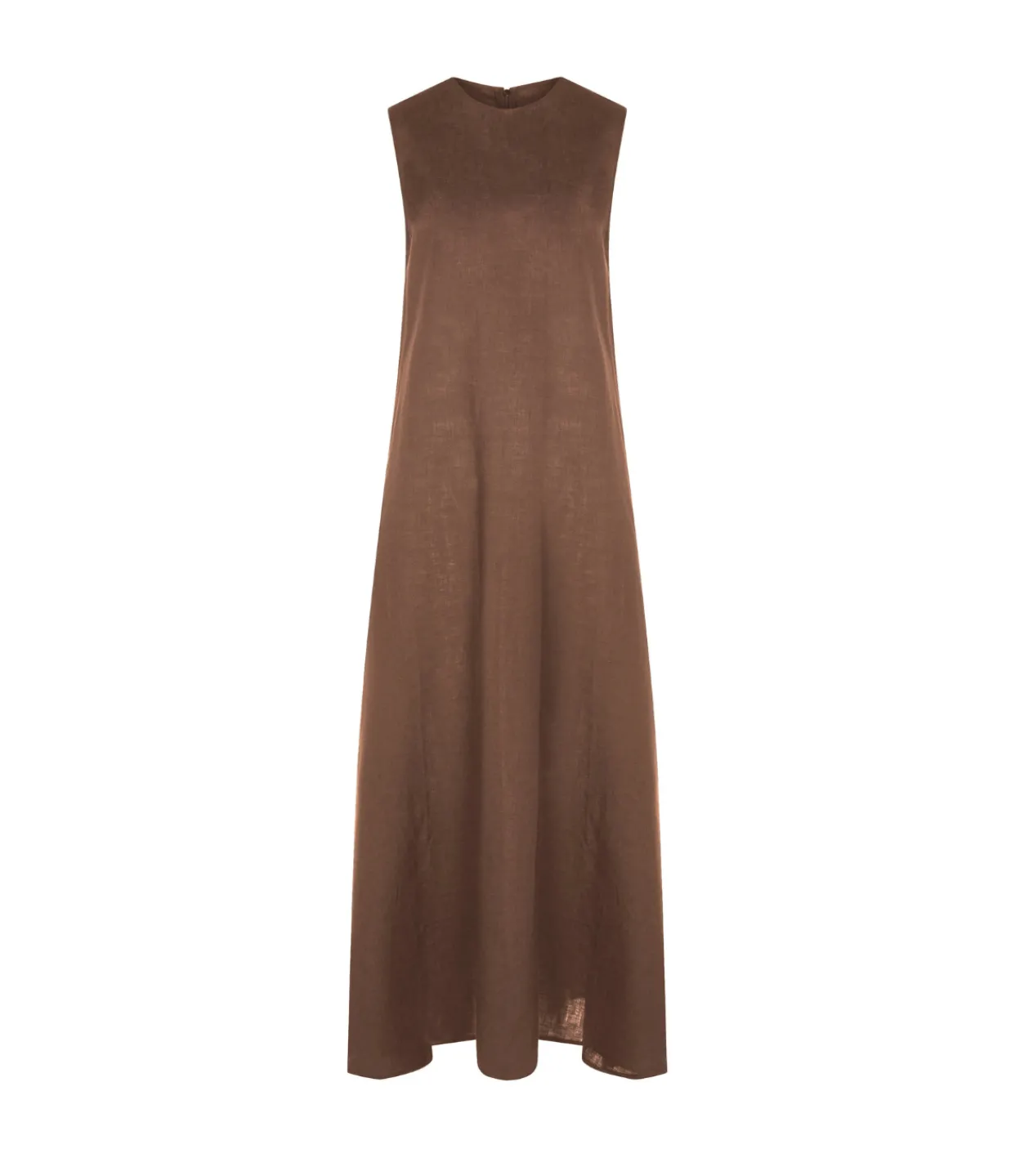 Asceno Talin Linen Dress in Sepia Fashion