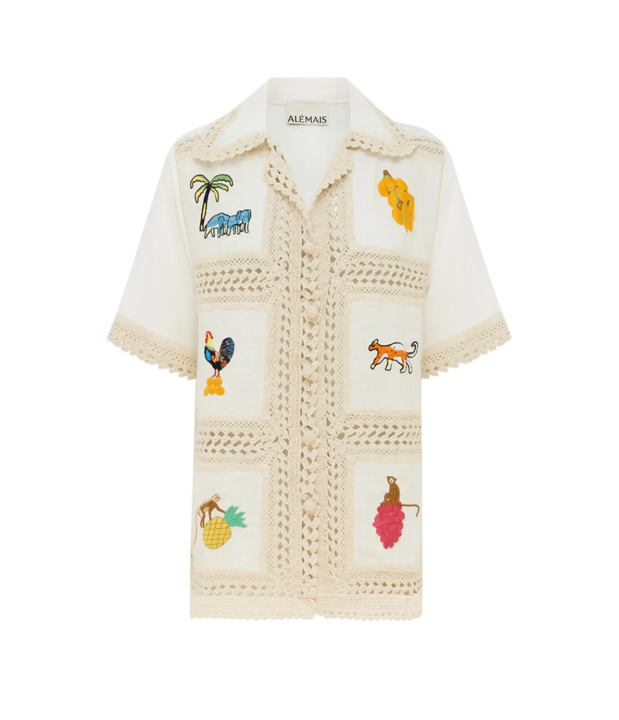 Alemais Teddy Shirt in Cream Flash Sale