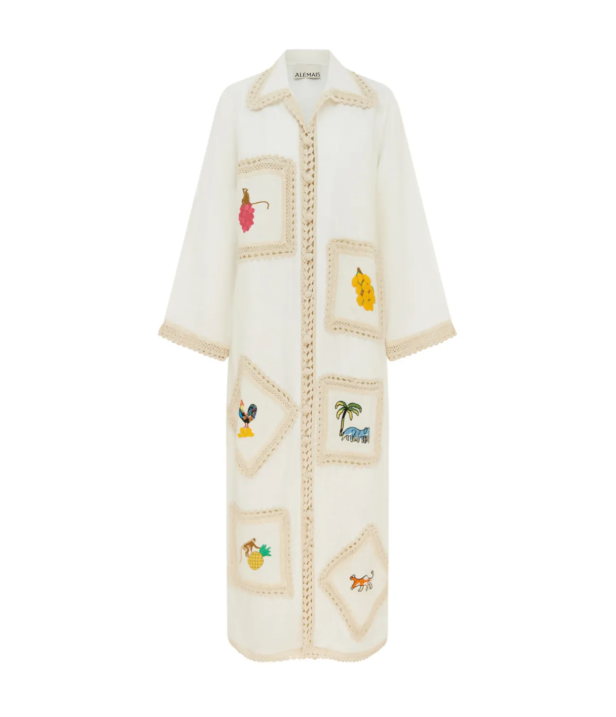 Alemais Teddy Shirtdress in Cream Outlet