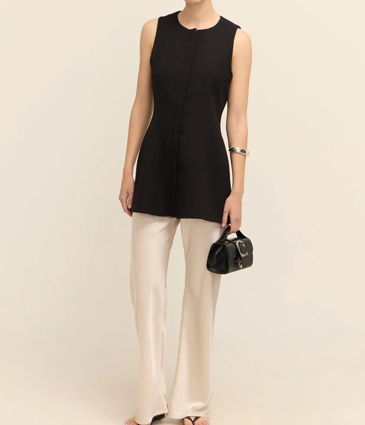 Friends with Frank The Martine Vest in Black Outlet