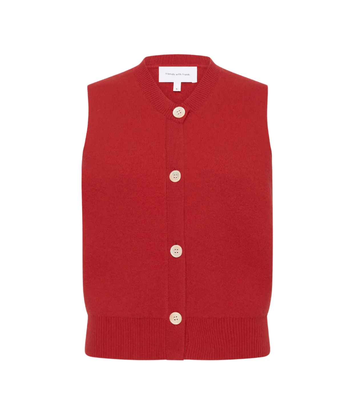 Friends with Frank The Riley Vest in Red Discount