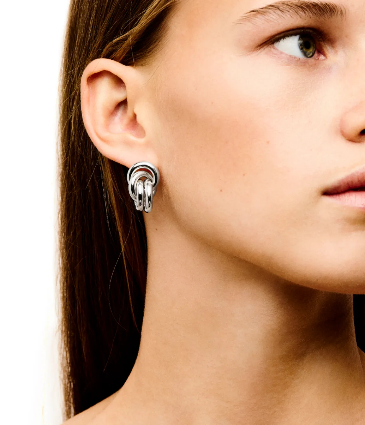 Lie Studio The Vera Earrings in Silver Clearance