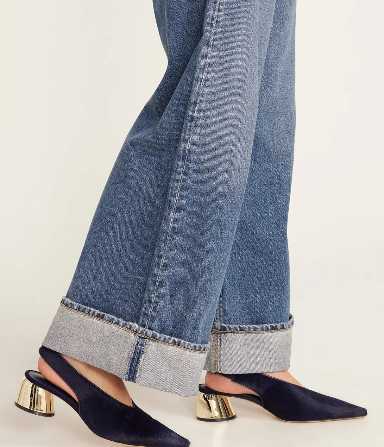 Studio Amelia Toro Slingback Heel in Navy Cheap