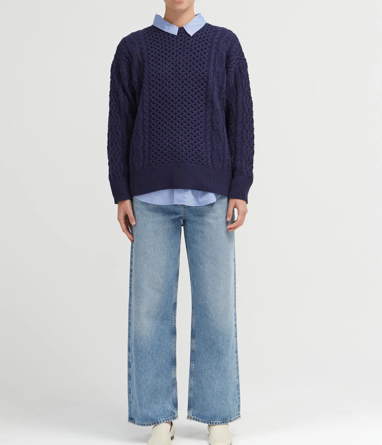 Staud Tracy Sweater in Navy Store