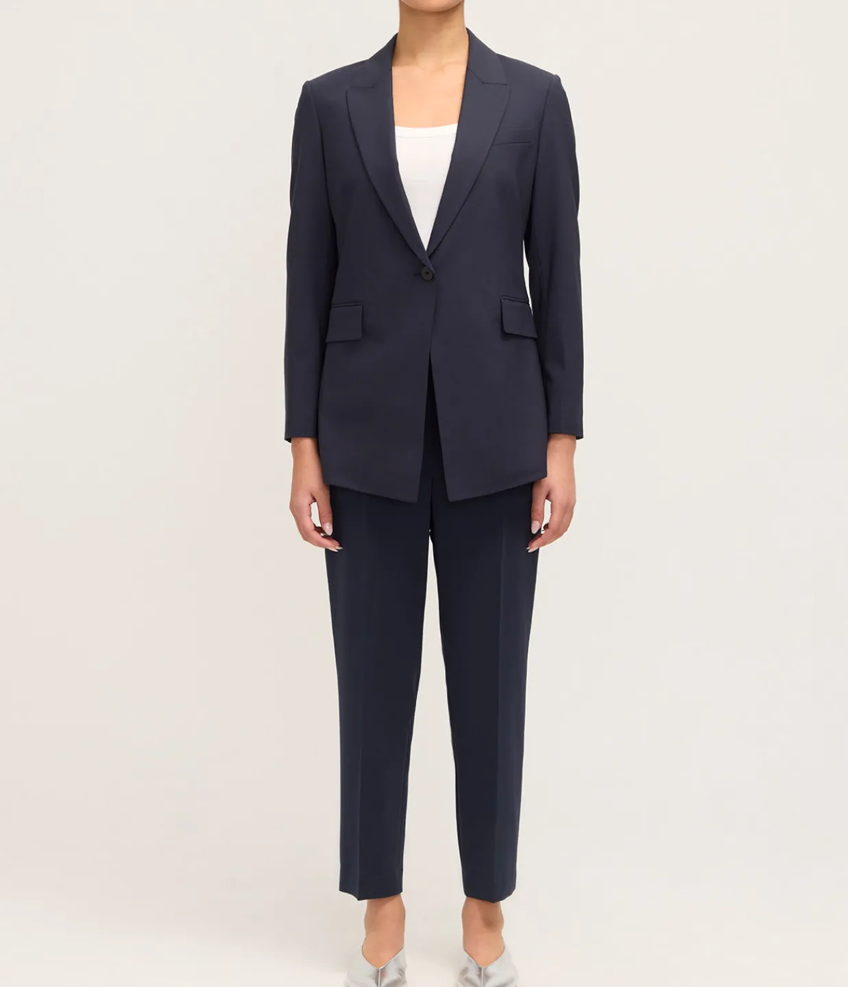 Theory Treeca Pull on Pant in Nocturne Navy Best Sale