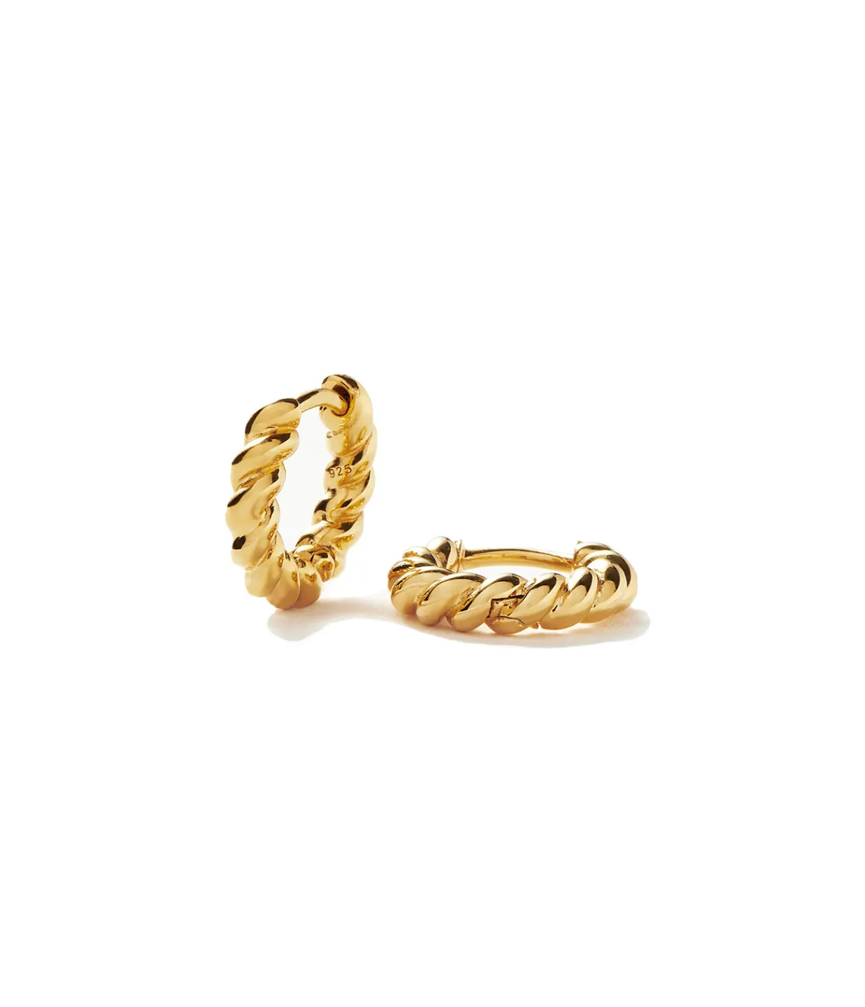 Missoma Twisted Tidal Huggies in Gold Cheap