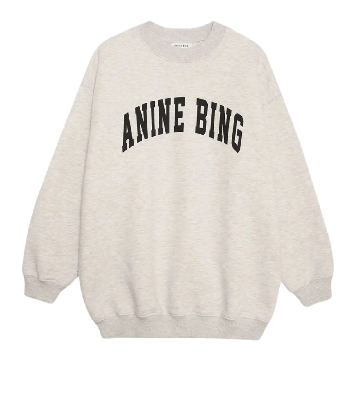 Anine Bing Tyler Sweatshirt in Oat Melange Best