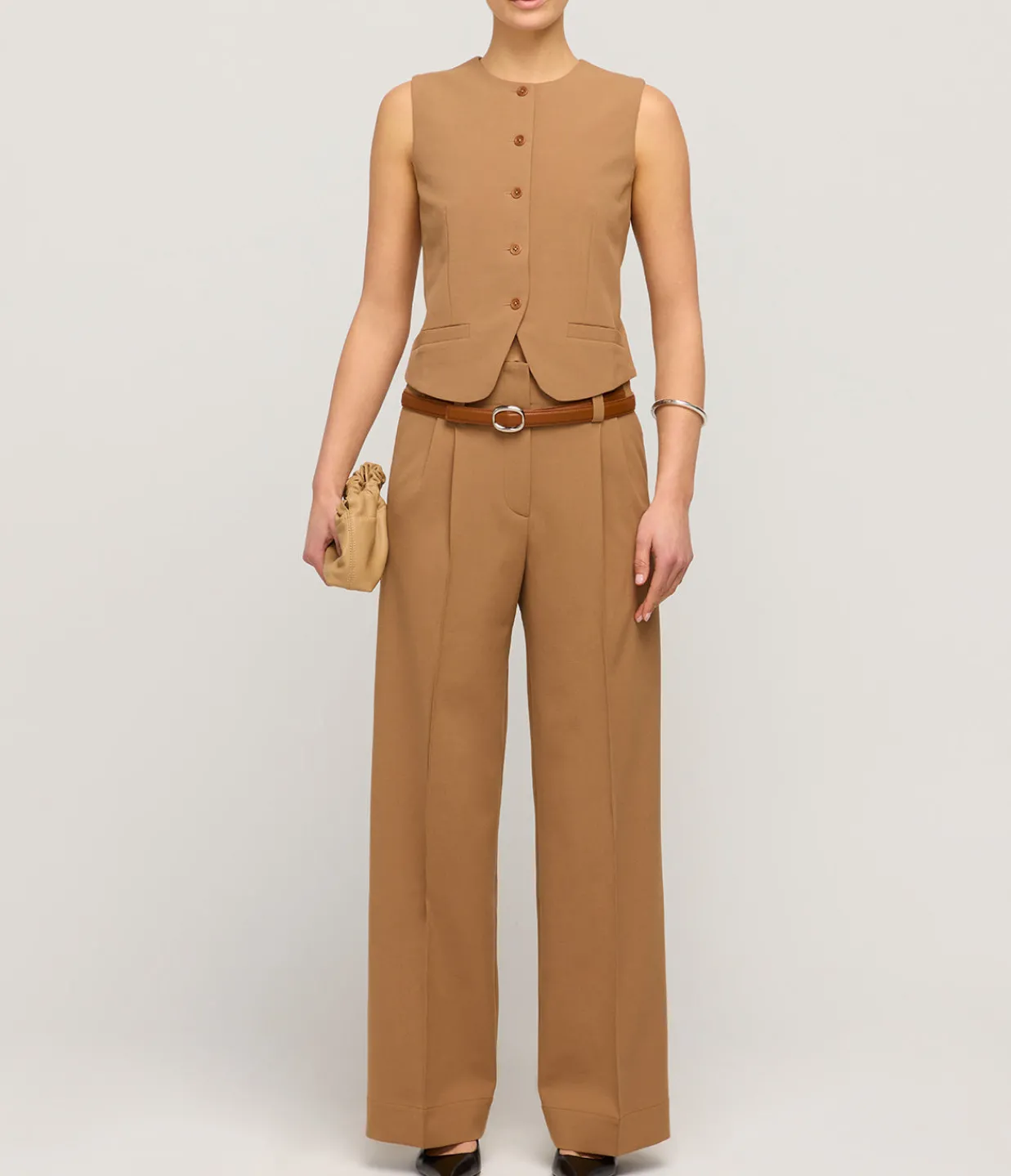 Beaufille Ulla Tailored Trouser in Camel Discount