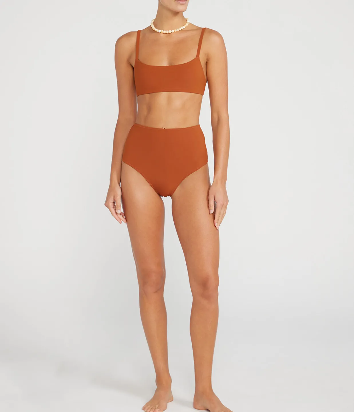 LIDO Undici High Waisted Bikini in Terracotta Online