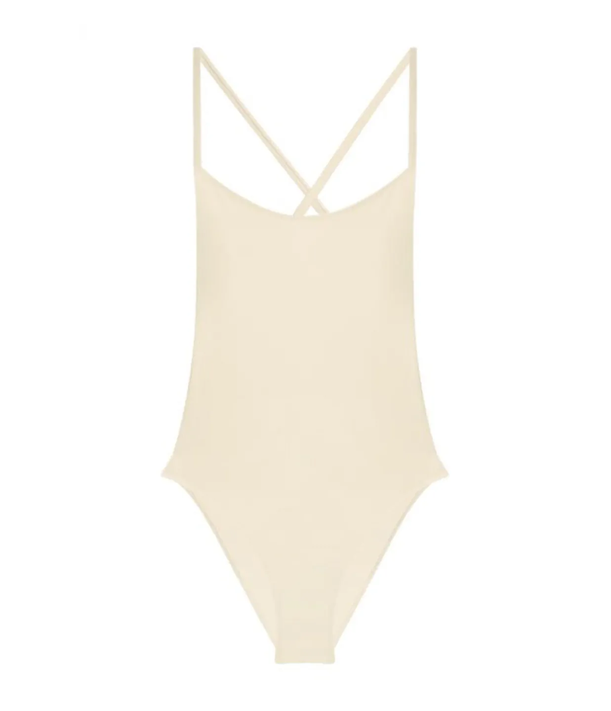LIDO Uno Rib Cross Back One Piece in Ivory Outlet
