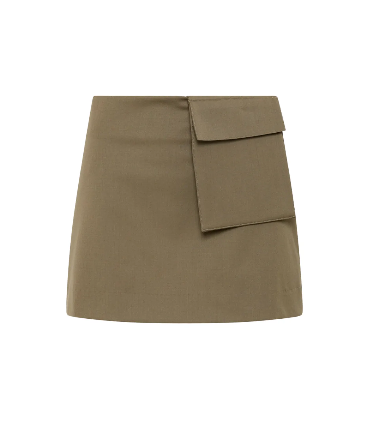 St Agni Utilitarian Pocket Mini Skirt in Kelp Online