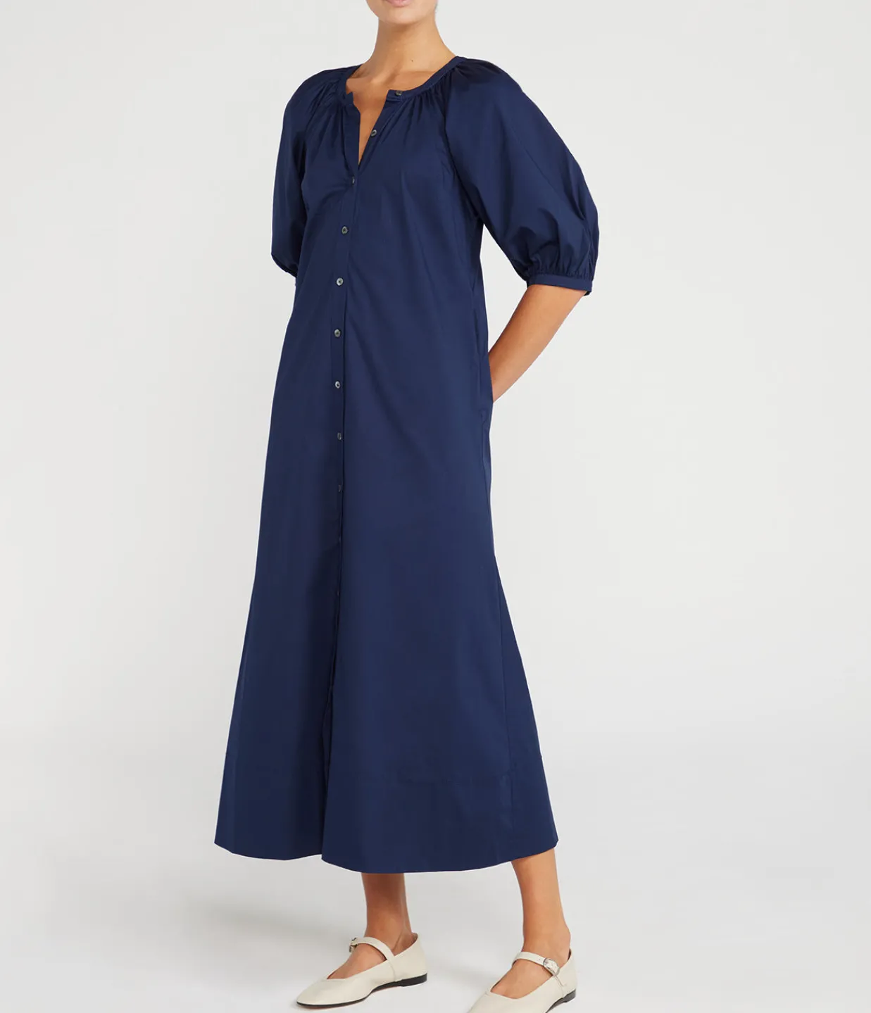 Staud Vincent Dress in Navy New